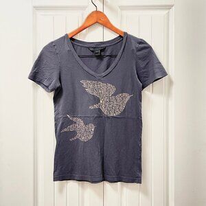 Marc by Marc Jacobs Spring 2007 Bird Graphic Tee Grey – S